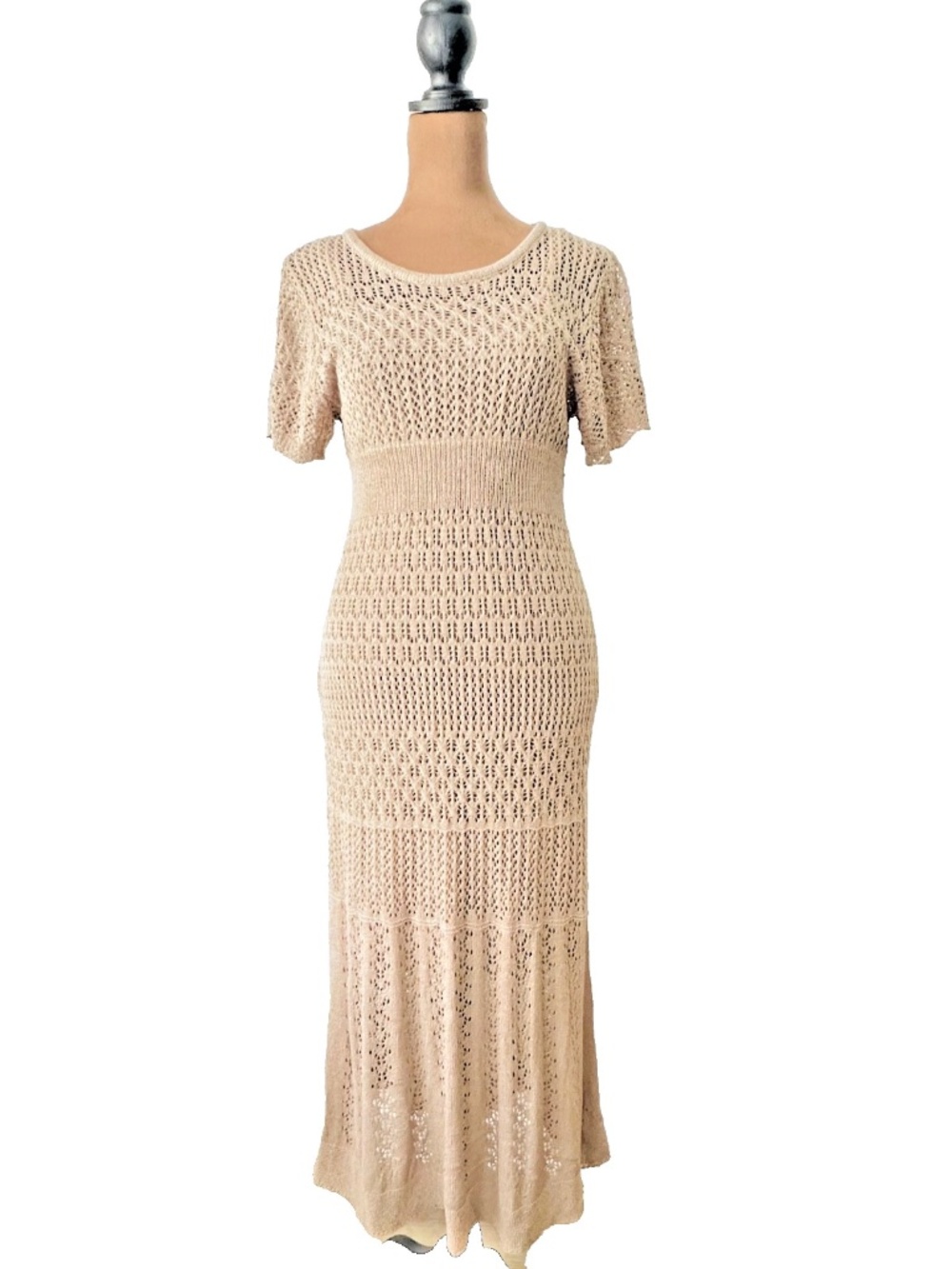 Brown Cotton Knit Bodycon Dress – Summer Style